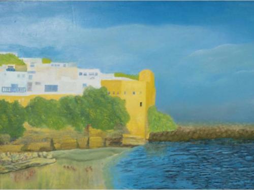 En face des remparts, l’océan